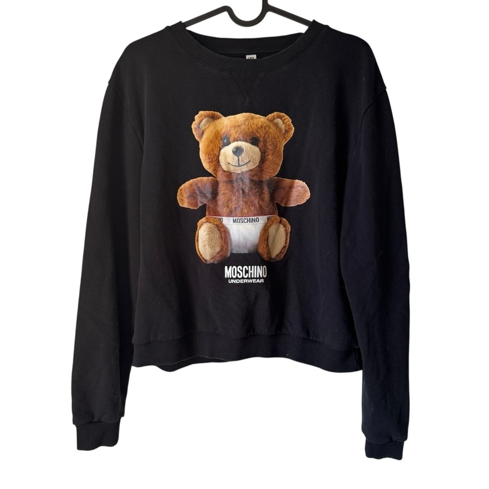Moschino Underwear Teddy Bear Black Sweatshirt